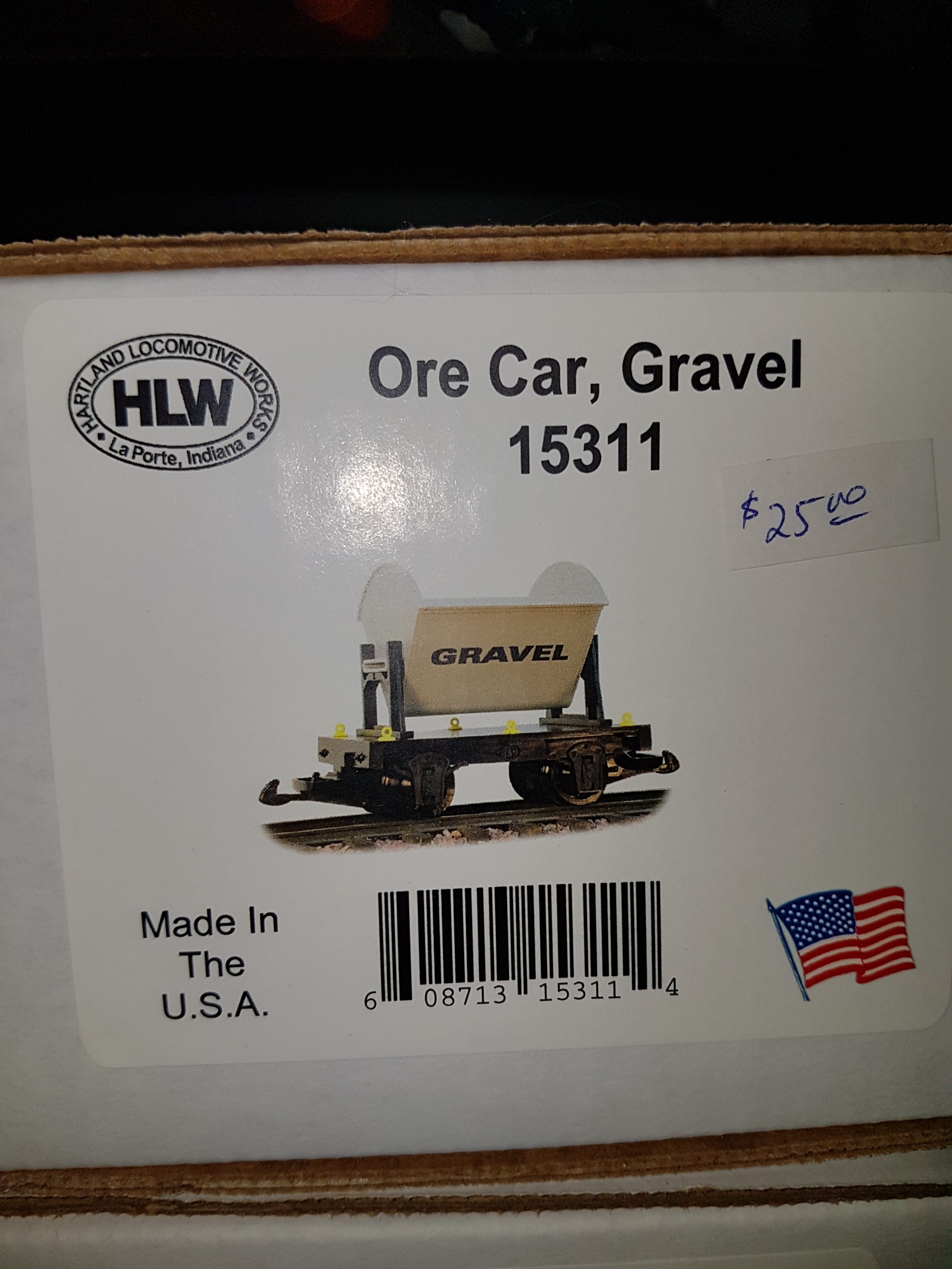 Hartland G-Scale Ore Car Gravel 15311 